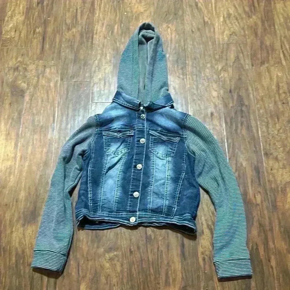 Wallflower Super soft hooded denim sweater jacket The Dreamer Fit. - Picture 1 of 8